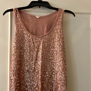 J Crew sequined tank size S